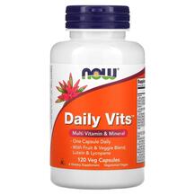 Мультивітаміни Daily Vits Multi NOW 120 капсул