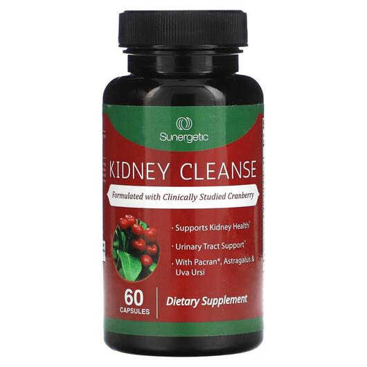 Основне фото товара Sunergetic, Kidney Cleanse, Підтримка нирок, 60 капсул