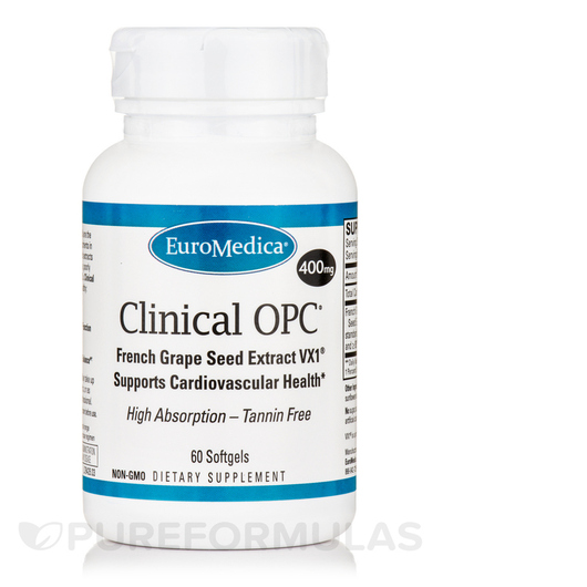 Основне фото товара Clinical OPC 400 mg, Екстракт виноградних кісточок, 60 капсул