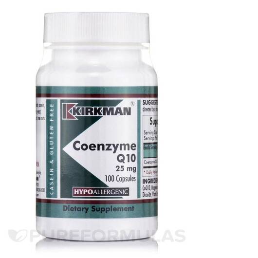 Основне фото товара Coenzyme Q10 25 mgHypoallergenic, Коензим CoQ10, 100 капсул