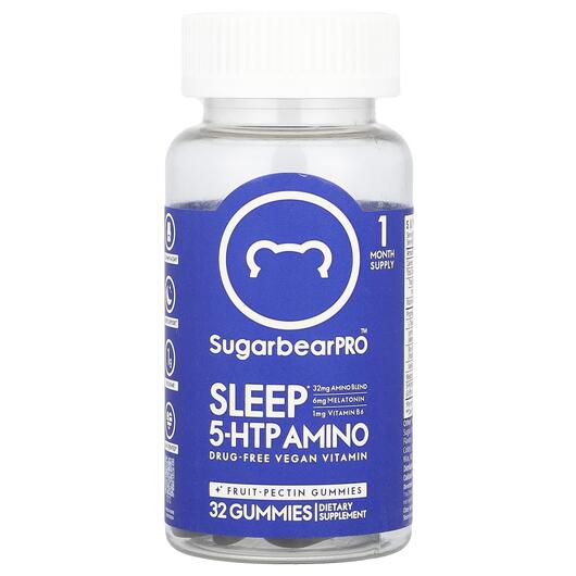 Основне фото товара Sleep 5-HTP Amino Gummies, 5-гідрокситриптофан, 32 таблеток