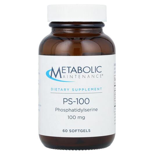 Основне фото товара PS-100 Phosphatidylserine 100 mg, Фосфатидилсерин, 60 капсул