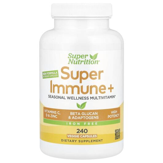 Основне фото товара Super Immune+ Iron Free, Мультивітаміни, 240 капсул