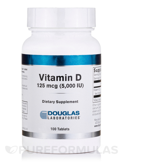 Основне фото товара Vitamin D 5000 IU, Вітамін D3 Холекальциферол, 100 таблеток