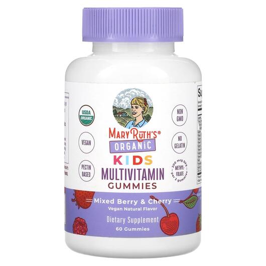 Основне фото товара Organic Kids Multivitamin Gummies, Вітаміни для дітей, 60 таблето