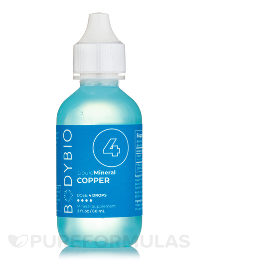 Основне фото товара BodyBio, Liquid Mineral 4 Copper, Мінеральні добавки, 60 мл