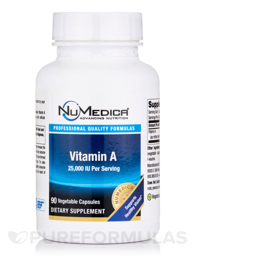 Основне фото товара NuMedica, Vitamin A 25000 IU, Вітамін А Ретінол, 90 капсул