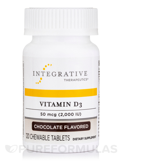 Основне фото товара Vitamin D3 2000 IU Chocolate, Вітамін D3 Холекальциферол, 120 таб