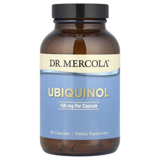Основне фото товара Dr. Mercola, Ubiquinol 150 mg, Убіхінол 150 мг, 90 капсул