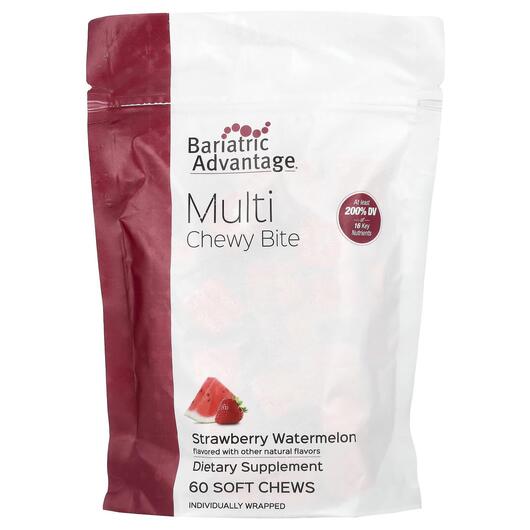 Основне фото товара Multi Chewy Bite Strawberry Watermelon, Мультивітаміни, 60 таблет