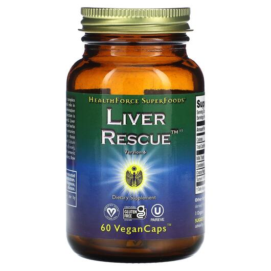 Основне фото товара Liver Rescue, Підтримка печінки, 60 капсул