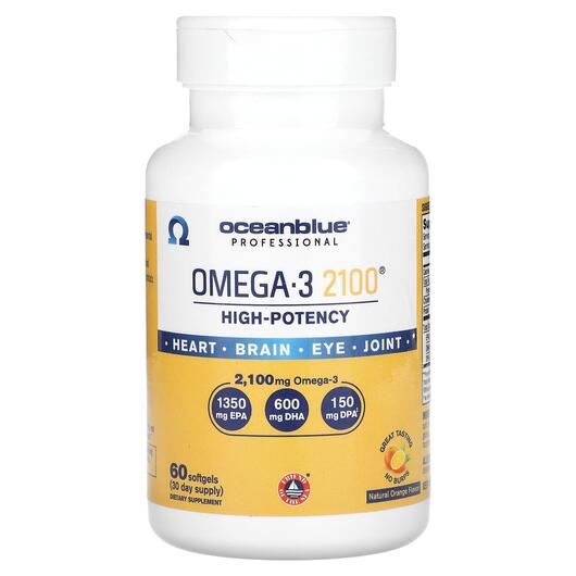 Основне фото товара Omega-3 2100 High-Potency, Омега 3, 60 капсул