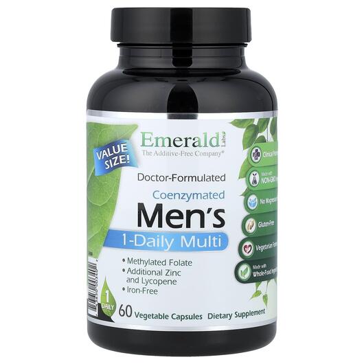 Основне фото товара Coenzymated Men's 1-Daily Multi, Мультивітаміни, 60 капсул