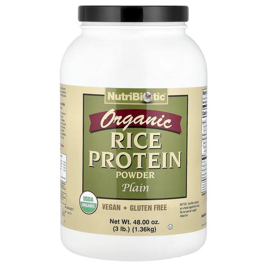 Основне фото товара Raw Organic Rice Protein Plain, Рисовий протеїн, 1.36 кг