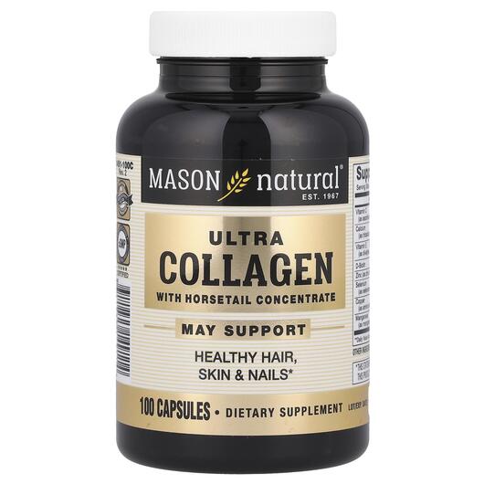 Основне фото товара Ultra Collagen with Horsetail Concentrate 100 Capsules, Колаген, 