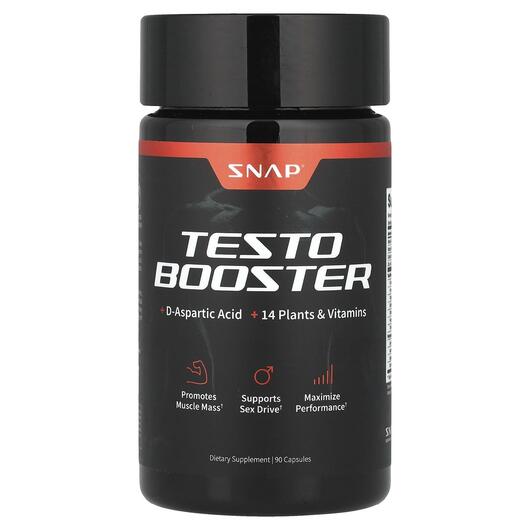Основне фото товара Snap Supplements, Testo Booster, Бустер Тестостерону, 90 капсул