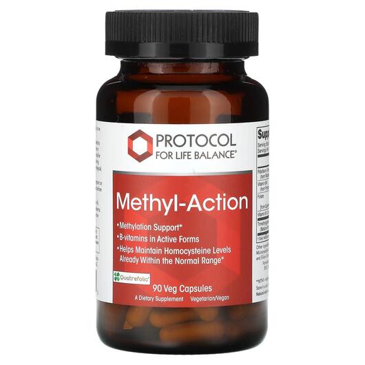 Основне фото товара Protocol for Life Balance, Methyl-Action, Метилфолат, 90 капсул