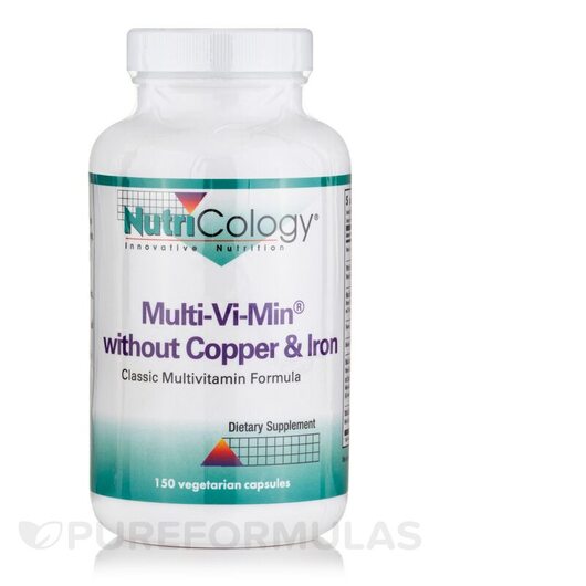 Основне фото товара Multi-Vi-Min without Copper & Iron, Мультивітаміни, 150 капсу
