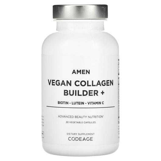 Основне фото товара CodeAge, Amen Vegan Collagen Builder+, Колаген, 30 капсул