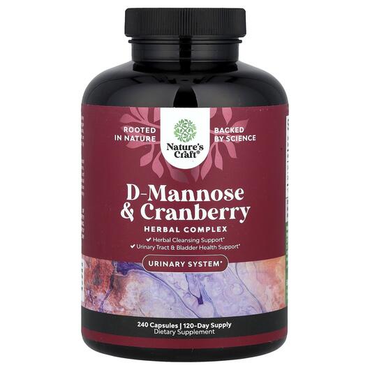 Основне фото товара Nature's Craft, D-Mannose, Д-манноза, 240 капсул