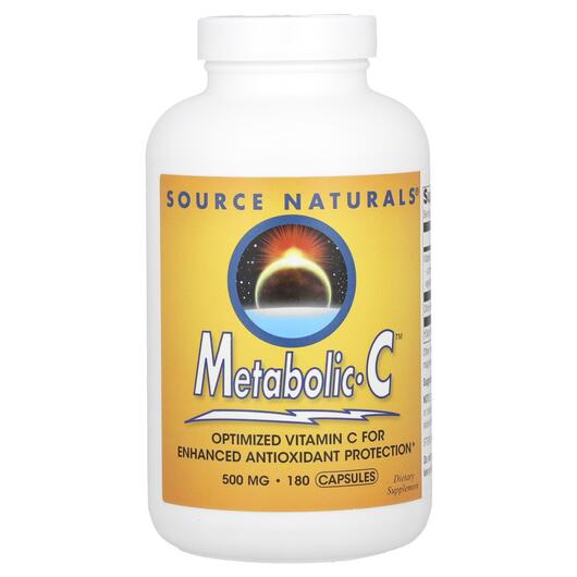 Основне фото товара Metabolic C 500 mg 180, Метаболічний C 500 мг, 180 капсул