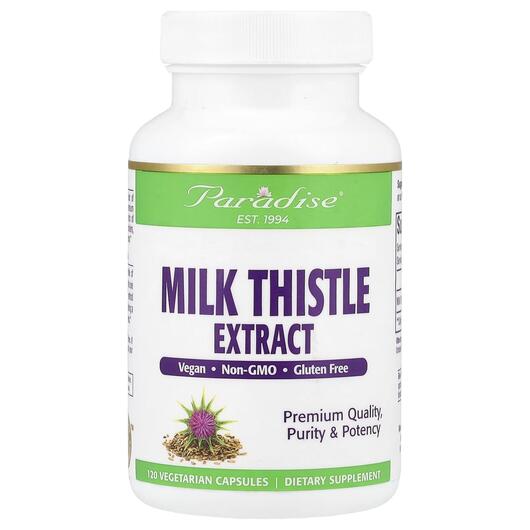 Основне фото товара Milk Thistle 120 Vegetarian, Розторопша, 120 капсул