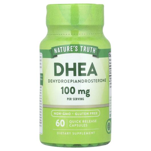 Основне фото товара Nature's Truth, DHEA 50 mg, Дегідроепіандростерон, 60 капсул