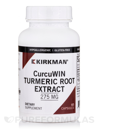 Основне фото товара CurcuWIN Turmeric Root Extract, Екстракт кореня куркуми, 60 капсу