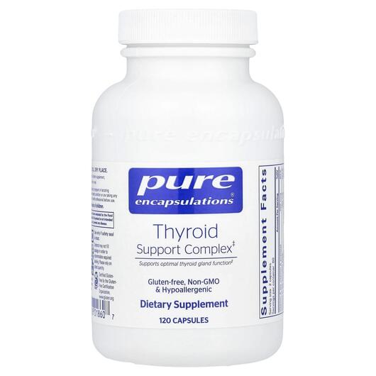 Основне фото товара Thyroid Support Complex, Підтримка щитоподібної залози, 120 капсу