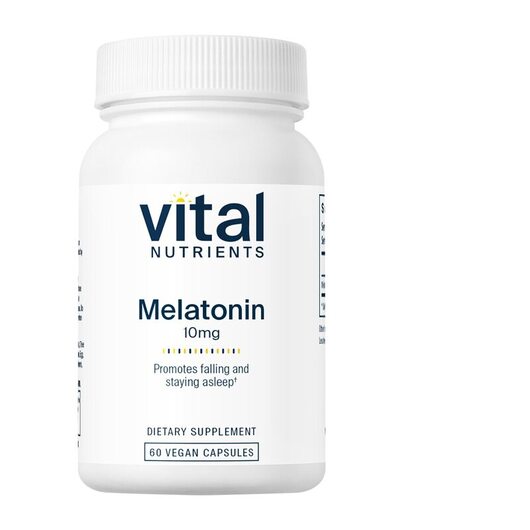 Основне фото товара Vital Nutrients, Melatonin 10 mg, Мелатонін, 60 капсул