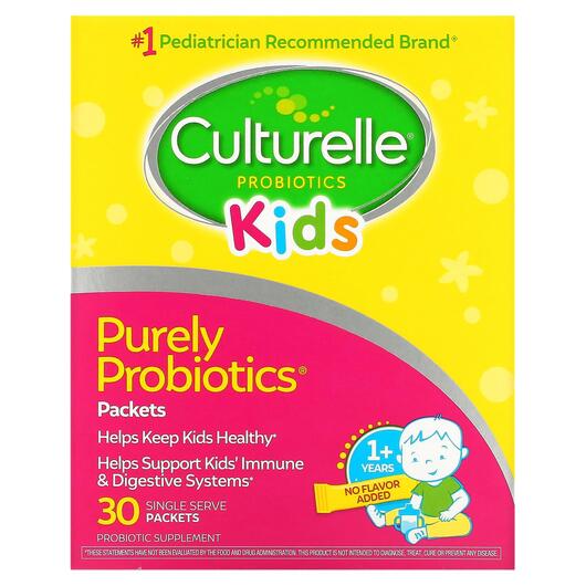 Основне фото товара Culturelle, Kids Daily Probiotic, Пробиотик для дітей, 30 пакетів