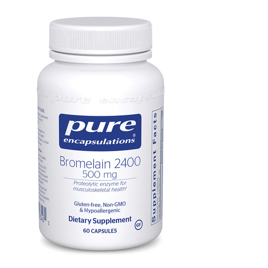 Основне фото товара Pure Encapsulations, Bromelain 2400 500 mg, Бромелайн, 60 капсул