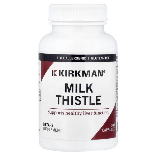 Основне фото товара Kirkman, Milk Thistle, Розторопша, 100 капсул