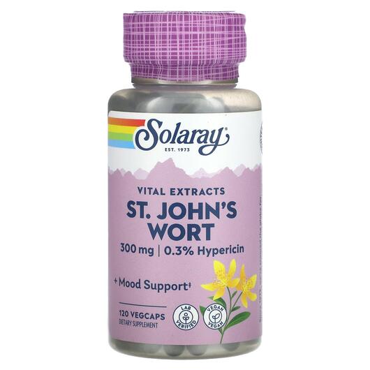 Основне фото товара Vital Extracts St. John's Wort 300 mg, Звіробій, 120 капсул