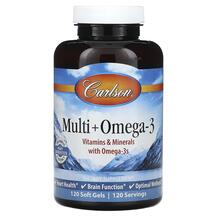 Multi + Omega-3 Омега 3 Carlson 120 капсул Multi + Omega-3 Омега 3 Carlson 120 капсул
