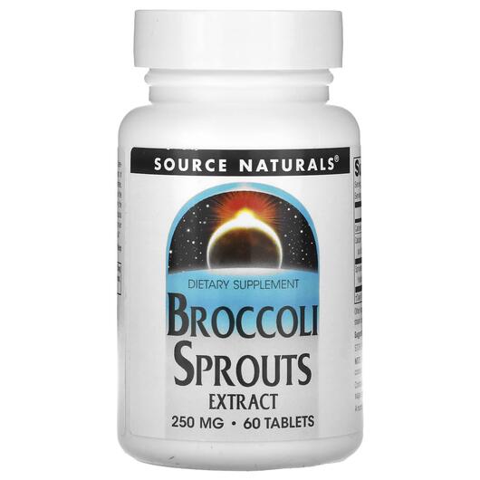Основне фото товара Broccoli Sprouts Extract 250 mg, Броколі, 60 таблеток