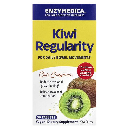 Основне фото товара Enzymedica, Kiwi Regularity, Травні Ферменти Ківі, 30 таблеток