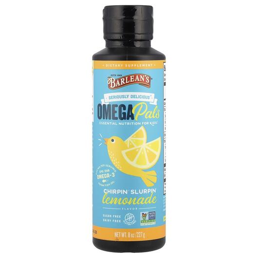 Основне фото товара Omega Pals Chirpin' Slurpin Lemonade Flavor, Омега 3, 227 г