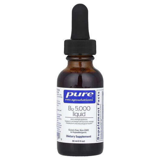 Основне фото товара Pure Encapsulations, B12 5000 Liquid, Рідкий B12, 30 мл