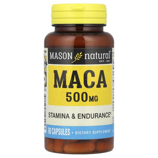 Основне фото товара Mason, Maca 500 mg, Мака, 60 капсул