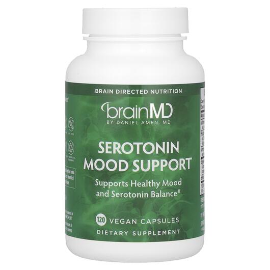 Основне фото товара BrainMD, Serotonin Mood Support, Підтримка стресу, 120 капсул