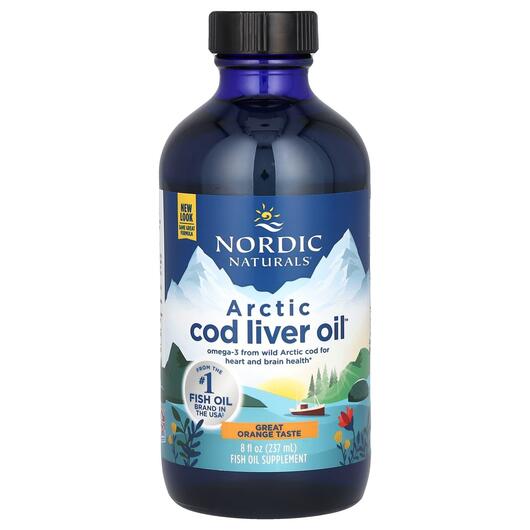 Основне фото товара Arctic Cod Liver Oil, Олія печінки тріски, 237 мл