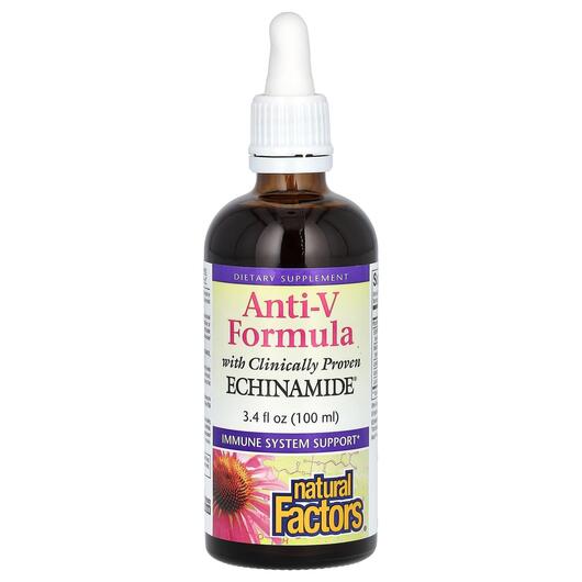 Основне фото товара Natural Factors, Anti-V Formula, Ехінамід, 100 мл