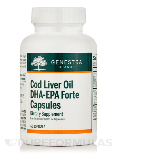 Основне фото товара Cod Liver Oil DHA/EPA Forte Capsules, Омега ЕПК ДГК, 60 капсул