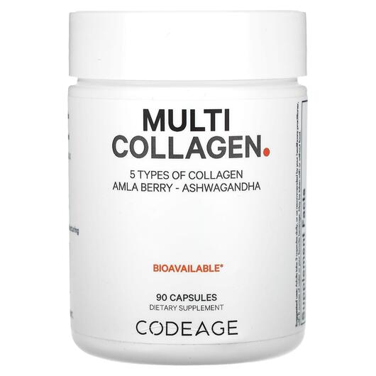 Основне фото товара CodeAge, Hydrolyzed Multi Collagen, Колаген, 90 капсул