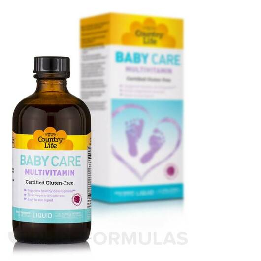 Основне фото товара Baby Care Liquid Multivitamin Raspberry, Вітаміни для дітей, 177 