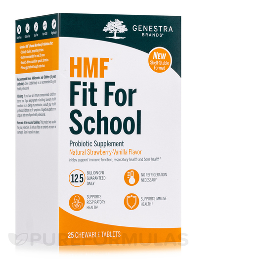 Основне фото товара Genestra, HMF Fit For School, Підтримка імунітету, 25 таблеток