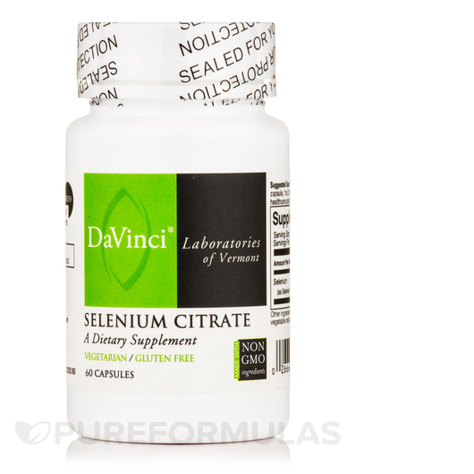 Основне фото товара DaVinci Laboratories, Selenium Citrate, Селен, 60 капсул