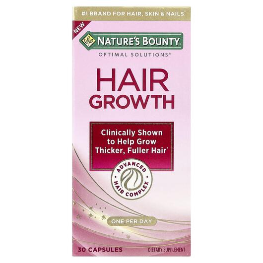 Основне фото товара Nature's Bounty, Hair Growth, Підтримка росту волосся, 30 ка