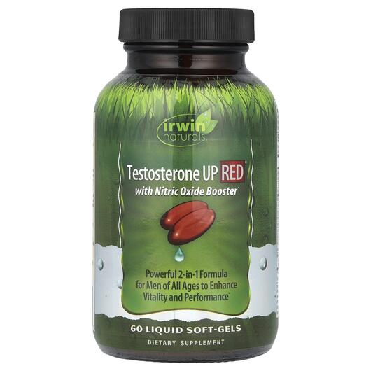 Основне фото товара Irwin Naturals, Testosterone UP Red, Тестостерон, 60 капсул